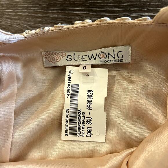 NWT Sue Wong Beaded Sequin Dress Size 0 Art Deco Gatsby Formal‎ Cocktail Gown - Picture 15 of 16